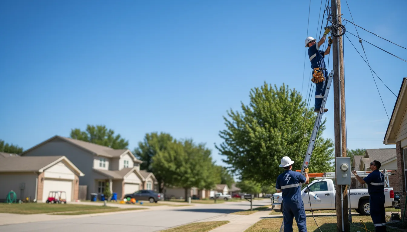 Residential electrician providing installation services in Quinter, KS